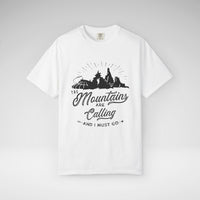 The Mountains Are Calling Comfort Colors Unisex Garment-Dyed T-shirt