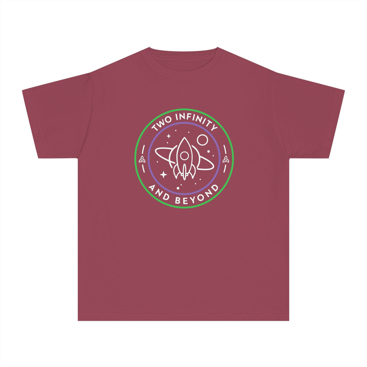 Two Infinity And Beyond Comfort Colors Youth Midweight Tee