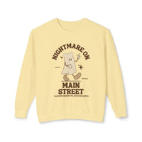 Nightmare on Main Street Unisex Lightweight Comfort Colors Crewneck Sweatshirt