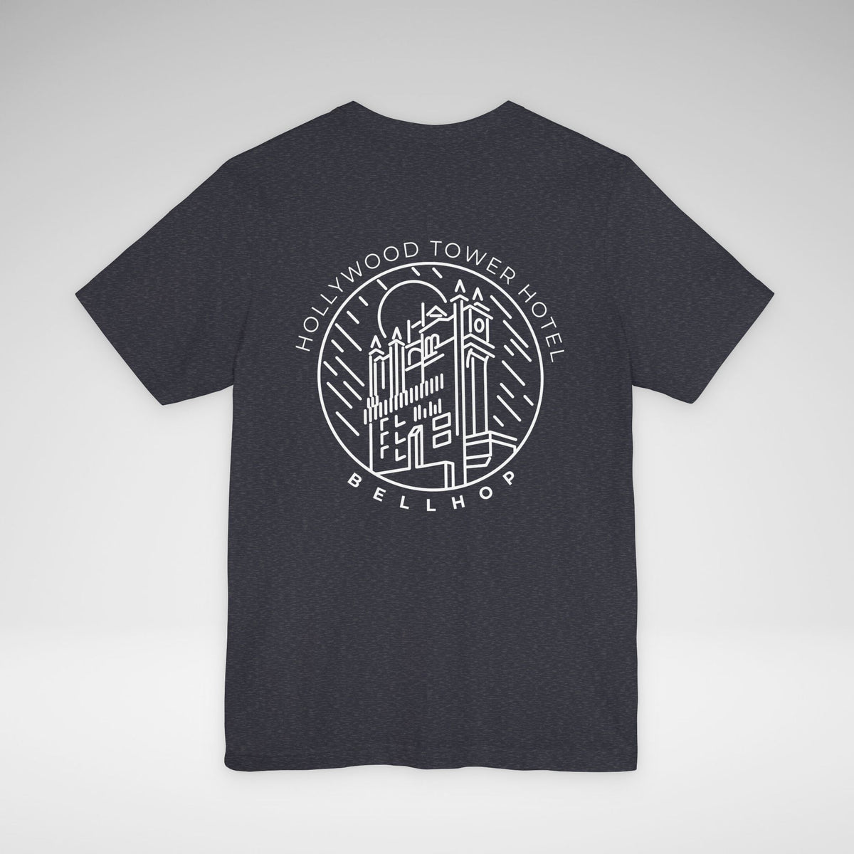 Hollywood Tower Hotel Bellhop Bella Canvas Unisex Jersey Short Sleeve Tee