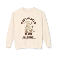 Nightmare on Main Street Unisex Lightweight Comfort Colors Crewneck Sweatshirt