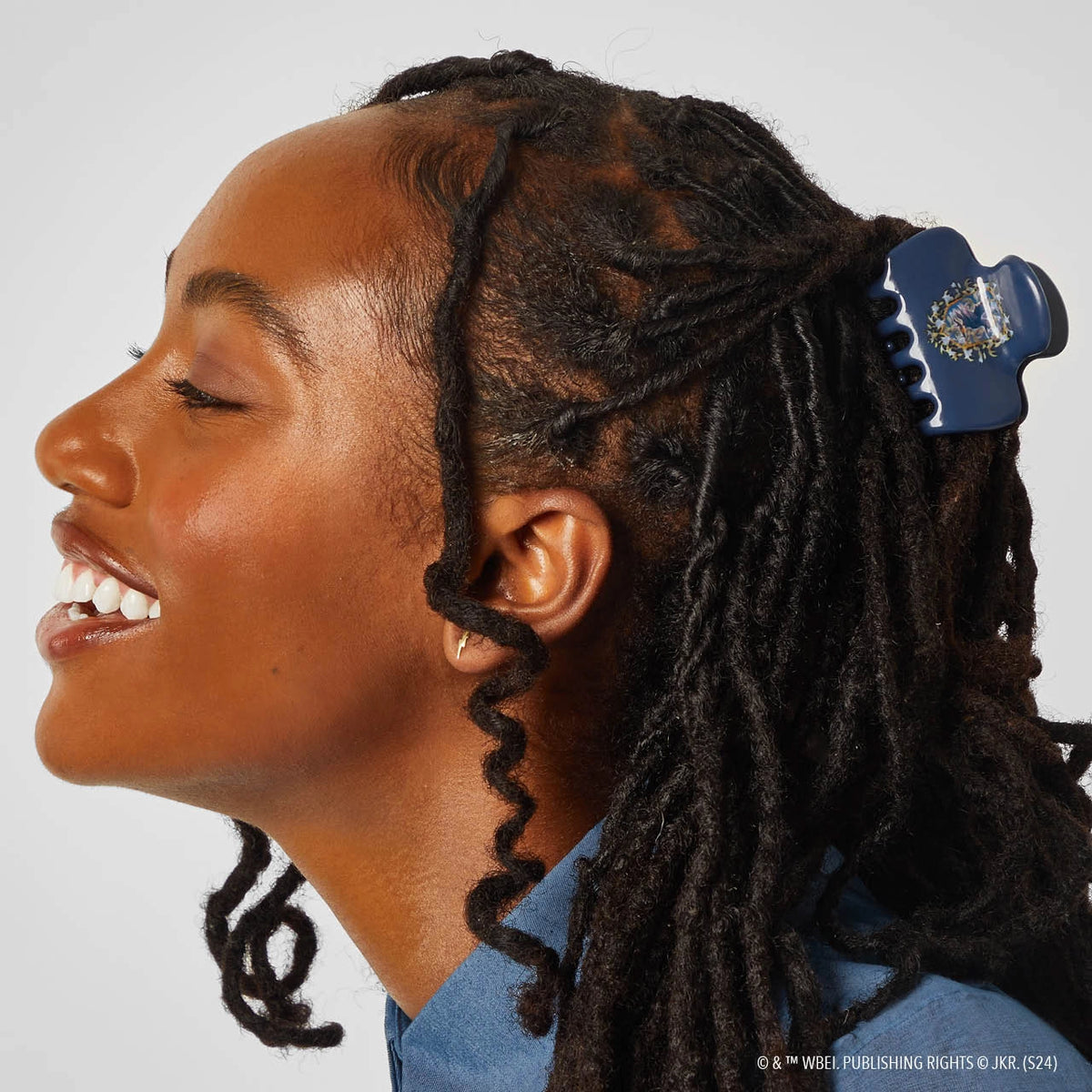 Harry Potter X Kitsch Recycled Cloud Clawclip 1pc-Ravenclaw