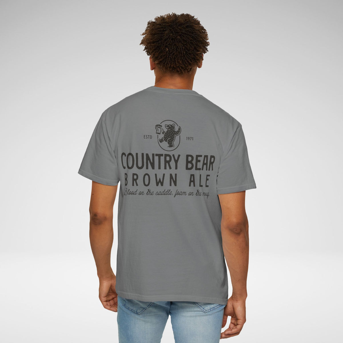Country Bear Brown Ale Comfort Colors Unisex Garment-Dyed T-shirt