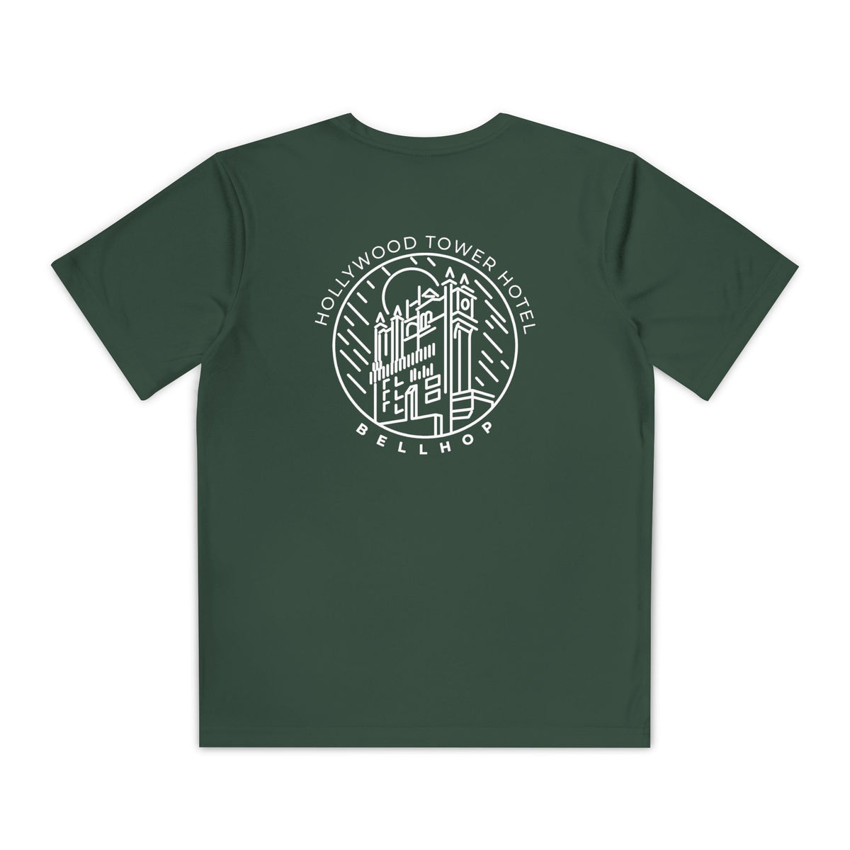 Hollywood Tower Hotel Moisture-Wicking Youth Tee — Disney Parks Ride Shirt
