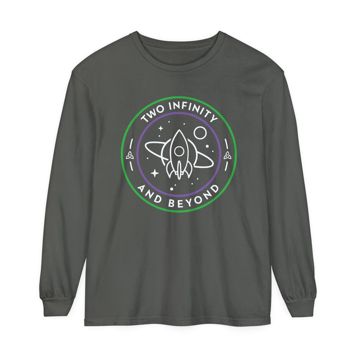 Two Infinity And Beyond Comfort Colors Unisex Garment-dyed Long Sleeve T-Shirt