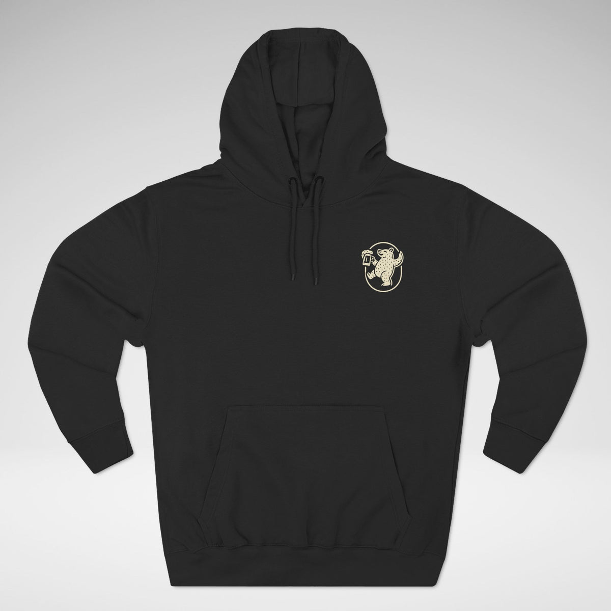Country Bear Brown Ale Lane Seven Fleece Hoodie