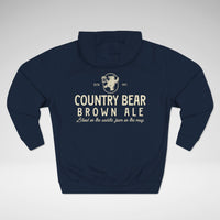 Country Bear Brown Ale Lane Seven Fleece Hoodie