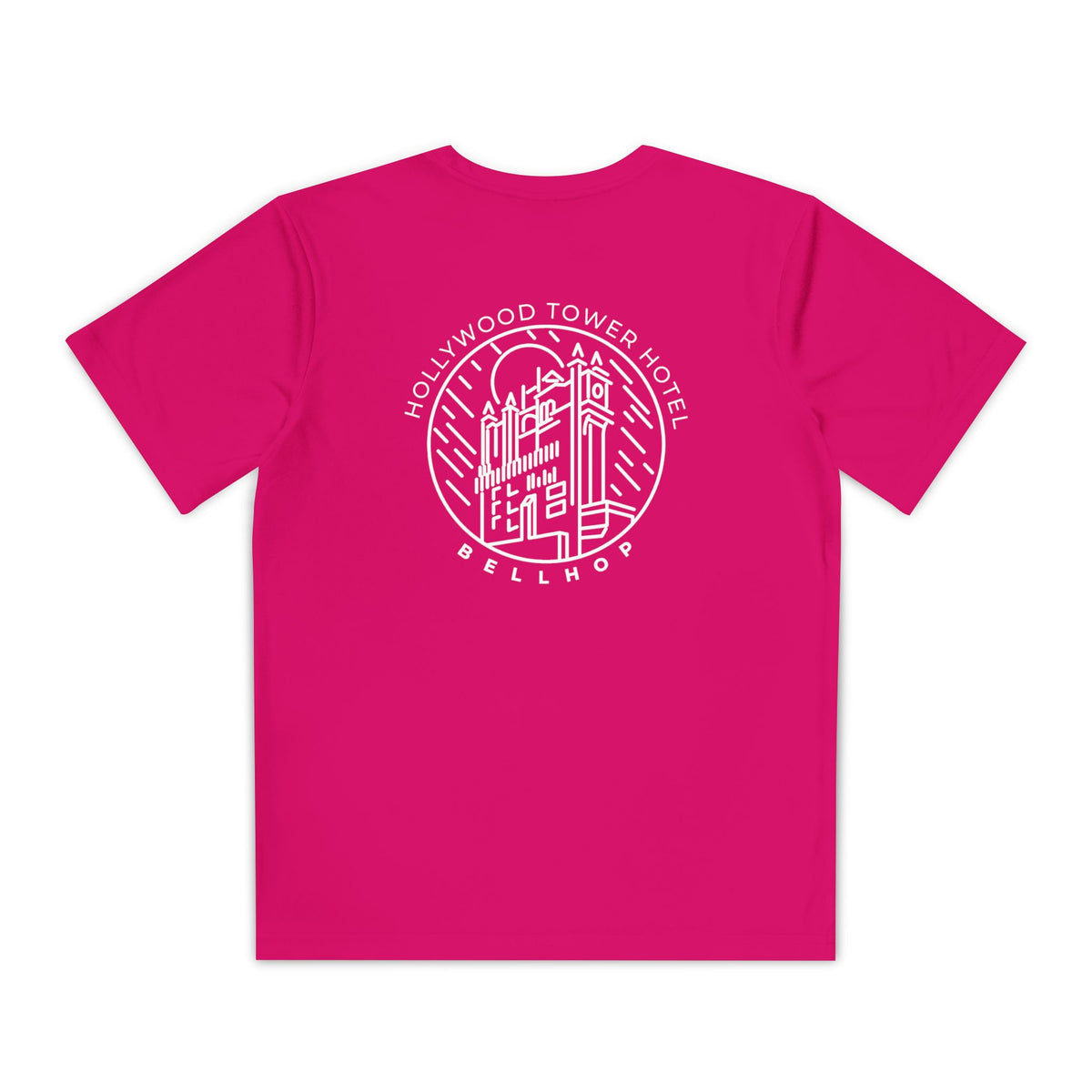 Hollywood Tower Hotel Moisture-Wicking Youth Tee — Disney Parks Ride Shirt