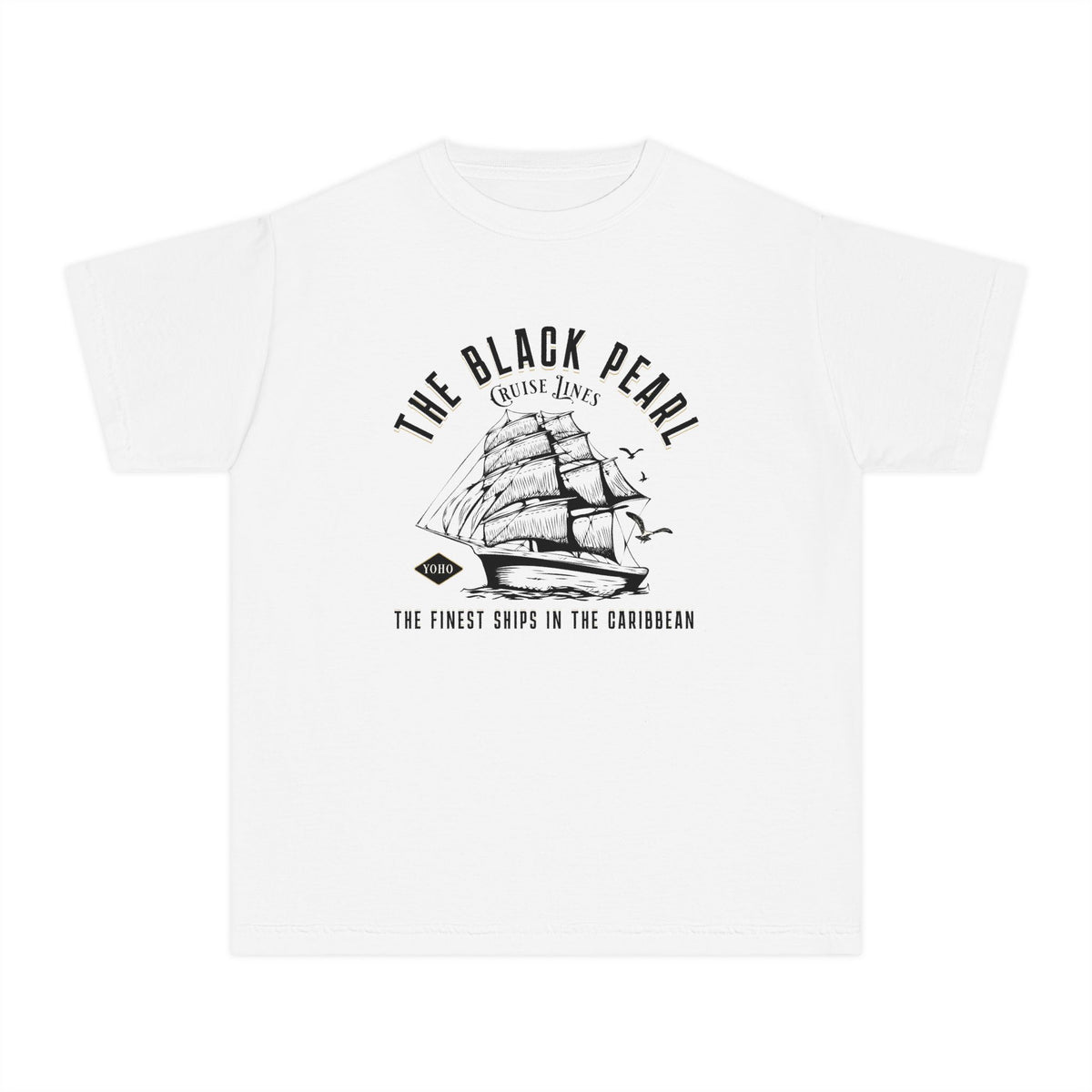 Black Pearl Cruise Lines Comfort Colors Youth Midweight Tee