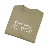 Rope Drop, Ride, Repeat Comfort Colors Unisex Garment-Dyed T-shirt