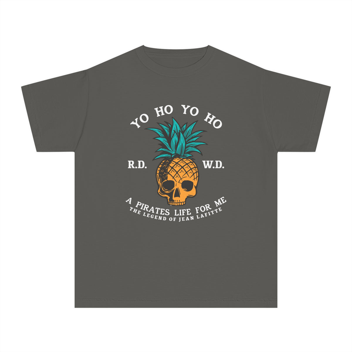 Yo Ho Pirates Life For Me Comfort Colors Youth Midweight Tee