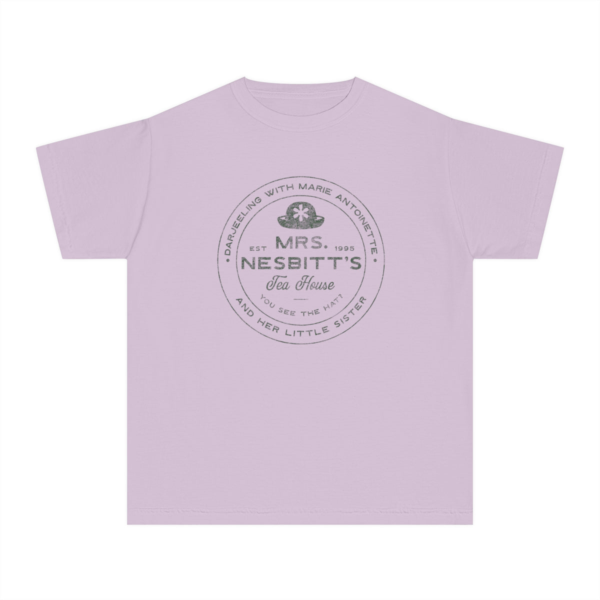Mrs. Nesbitt’s Tea House Comfort Colors Youth Midweight Tee