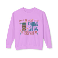 Table For Two Unisex Lightweight Comfort Colors Crewneck Sweatshirt