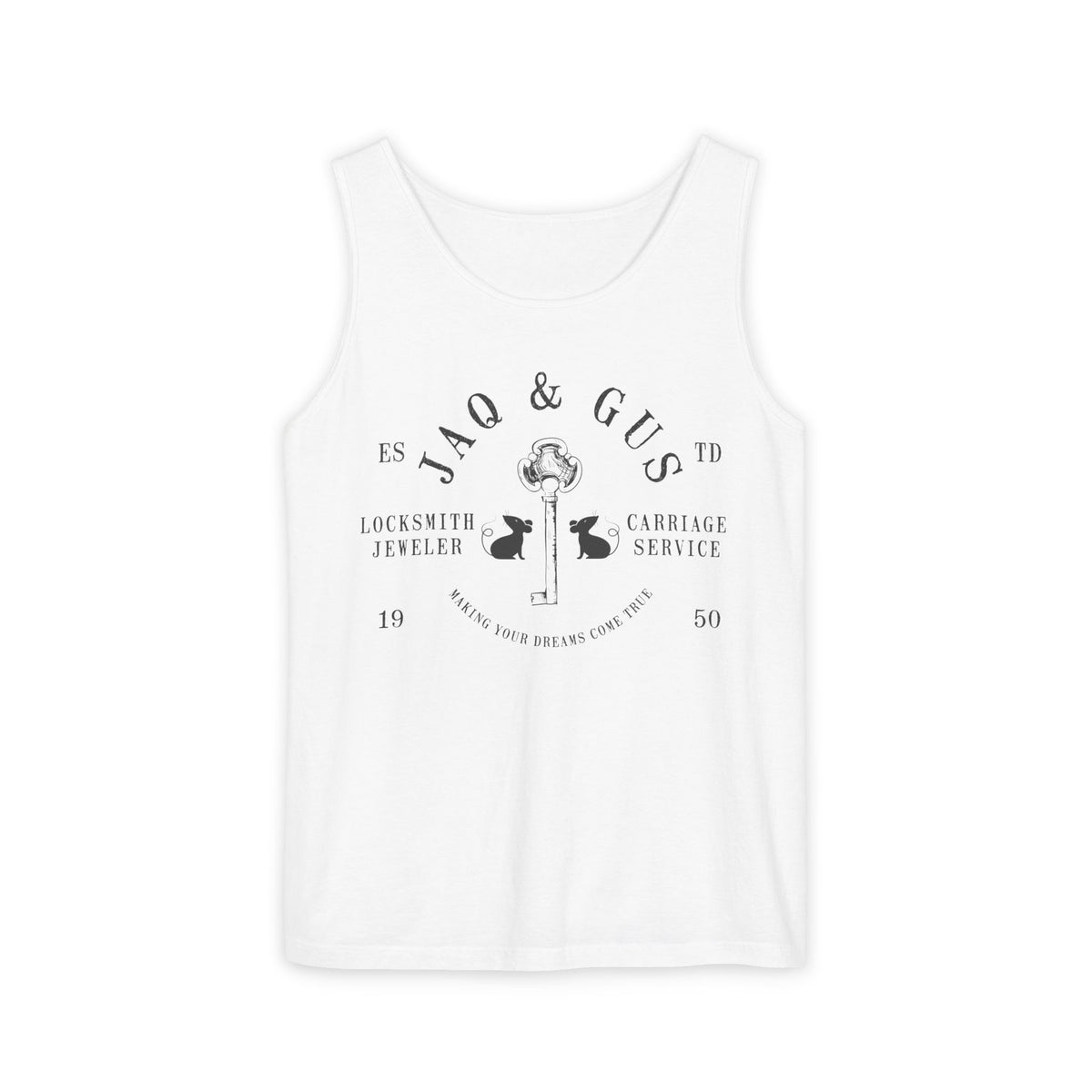 Jaq & Gus Locksmith Unisex Comfort Colors Garment-Dyed Tank Top