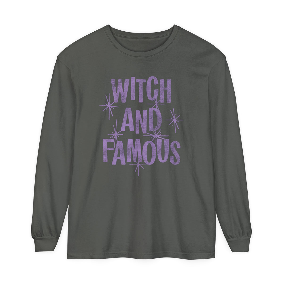 Witch and Famous Comfort Colors Unisex Garment-dyed Long Sleeve T-Shirt