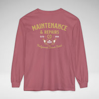 Hollywood Tower Hotel Maintenance & Repairs Comfort Colors Unisex Garment-dyed Long Sleeve T-Shirt
