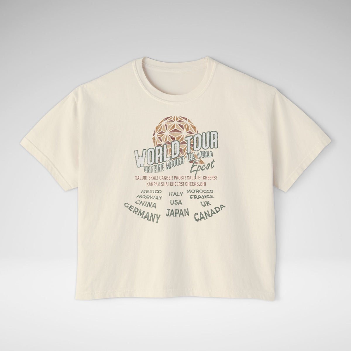 World Tour Comfort Colors Women's Boxy Tee