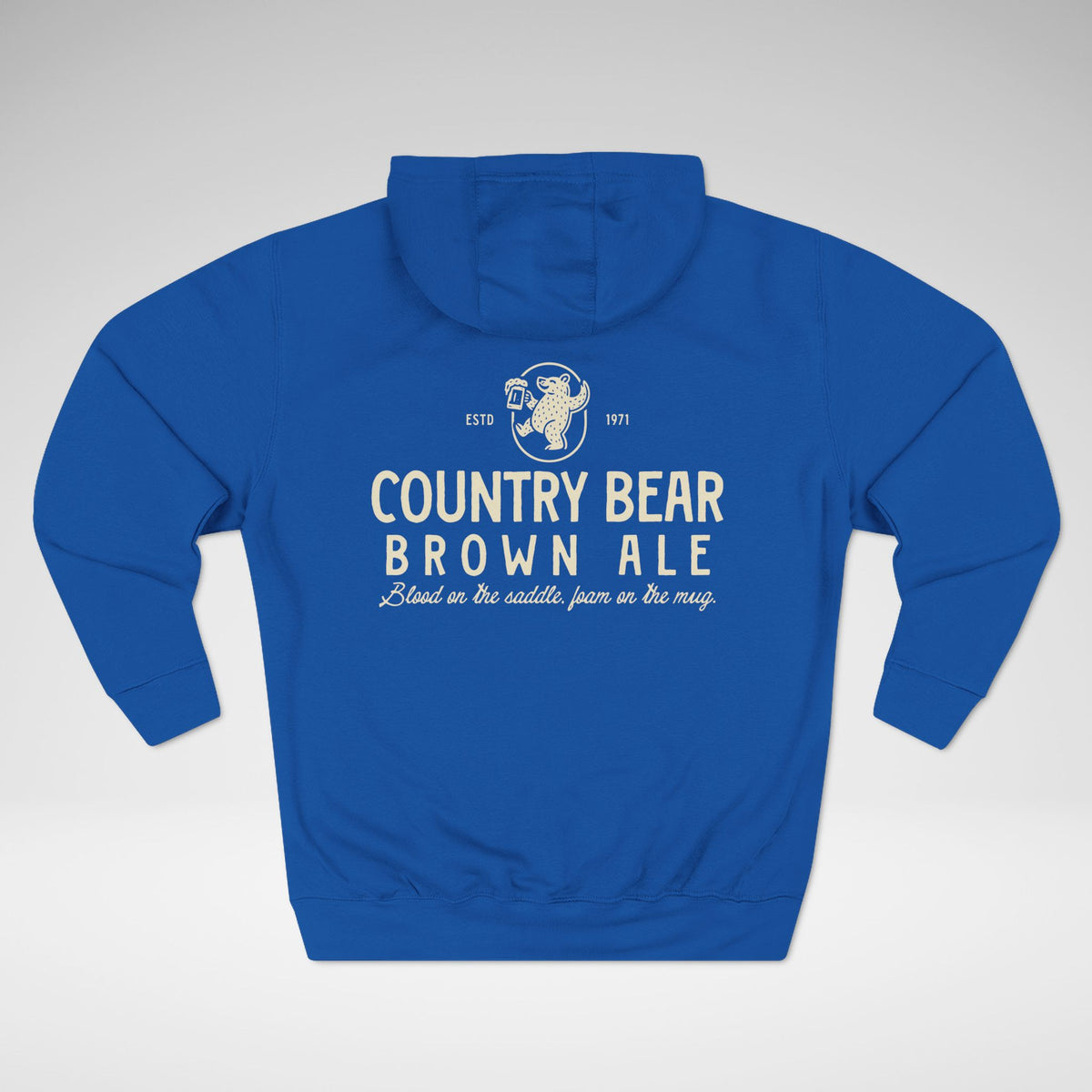 Country Bear Brown Ale Lane Seven Fleece Hoodie