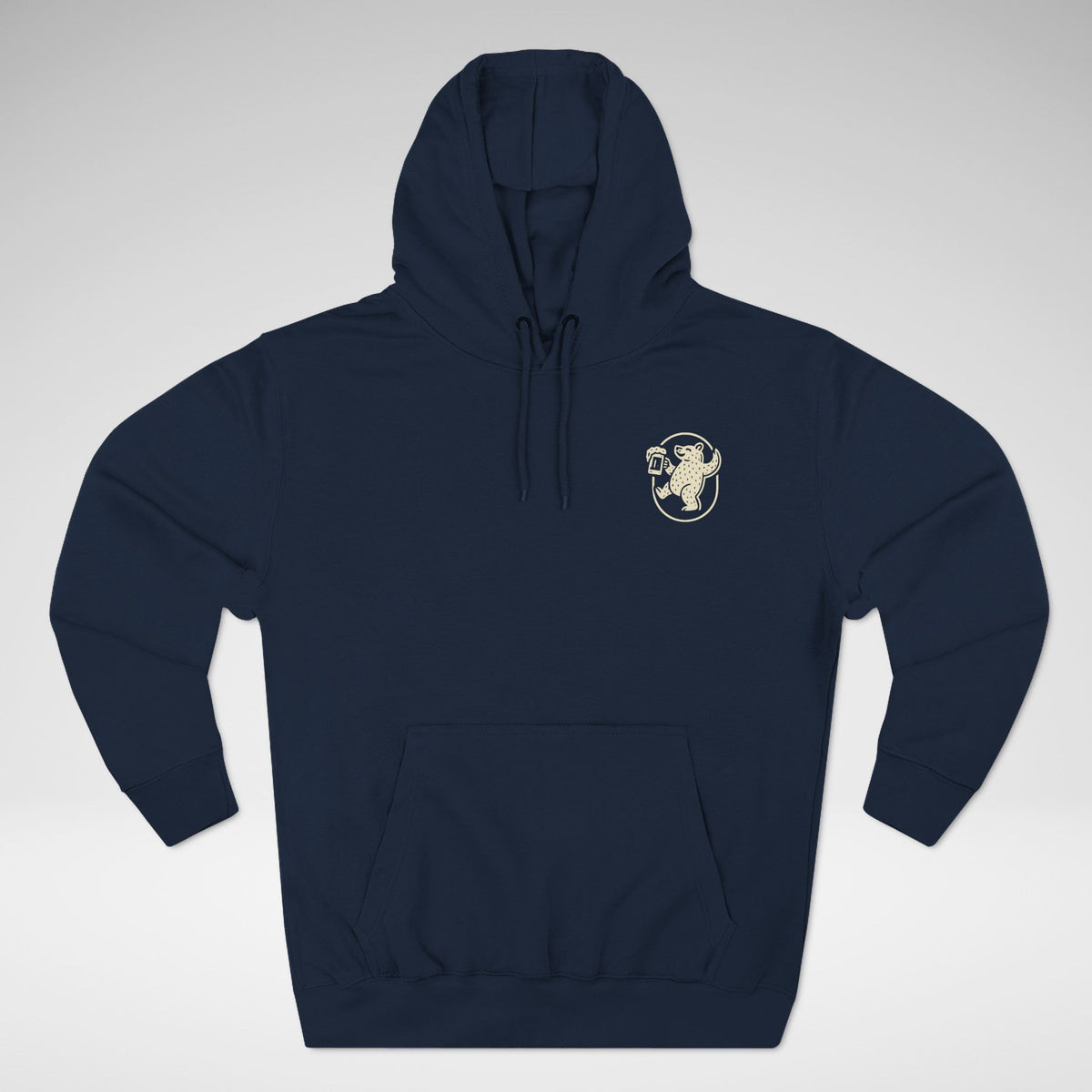 Country Bear Brown Ale Lane Seven Fleece Hoodie