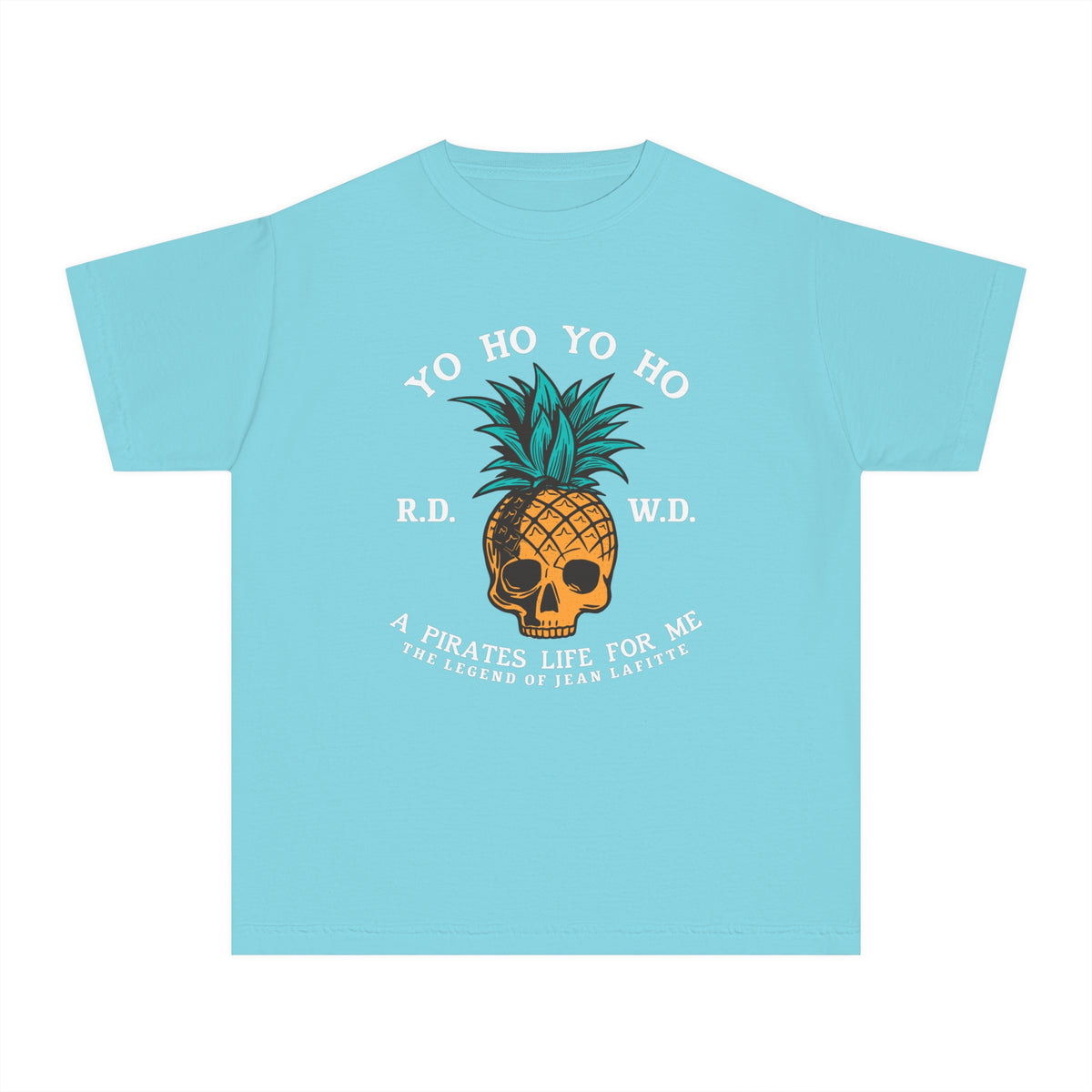 Yo Ho Pirates Life For Me Comfort Colors Youth Midweight Tee
