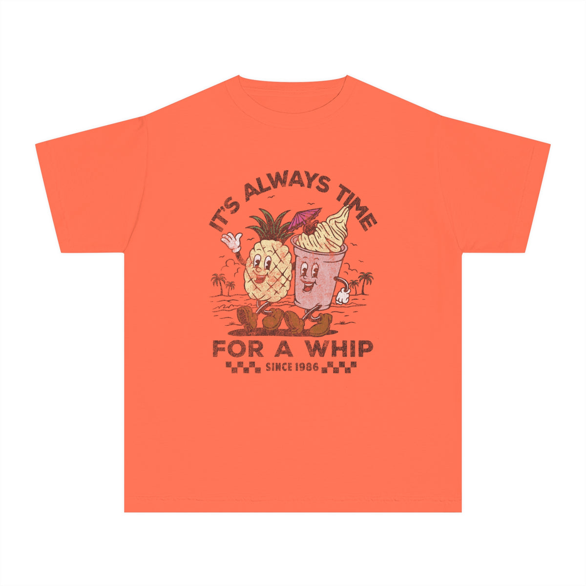 It's Always Time For A Whip Comfort Colors Youth Midweight Tee