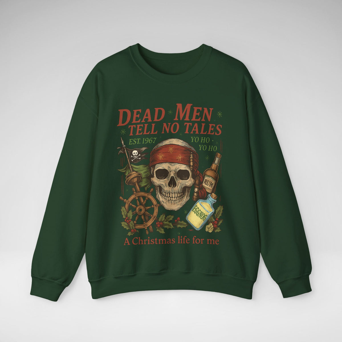 Dead Men Tell No Tales - A Christmas Life for Me Gildan Unisex Heavy Blend™ Crewneck Sweatshirt