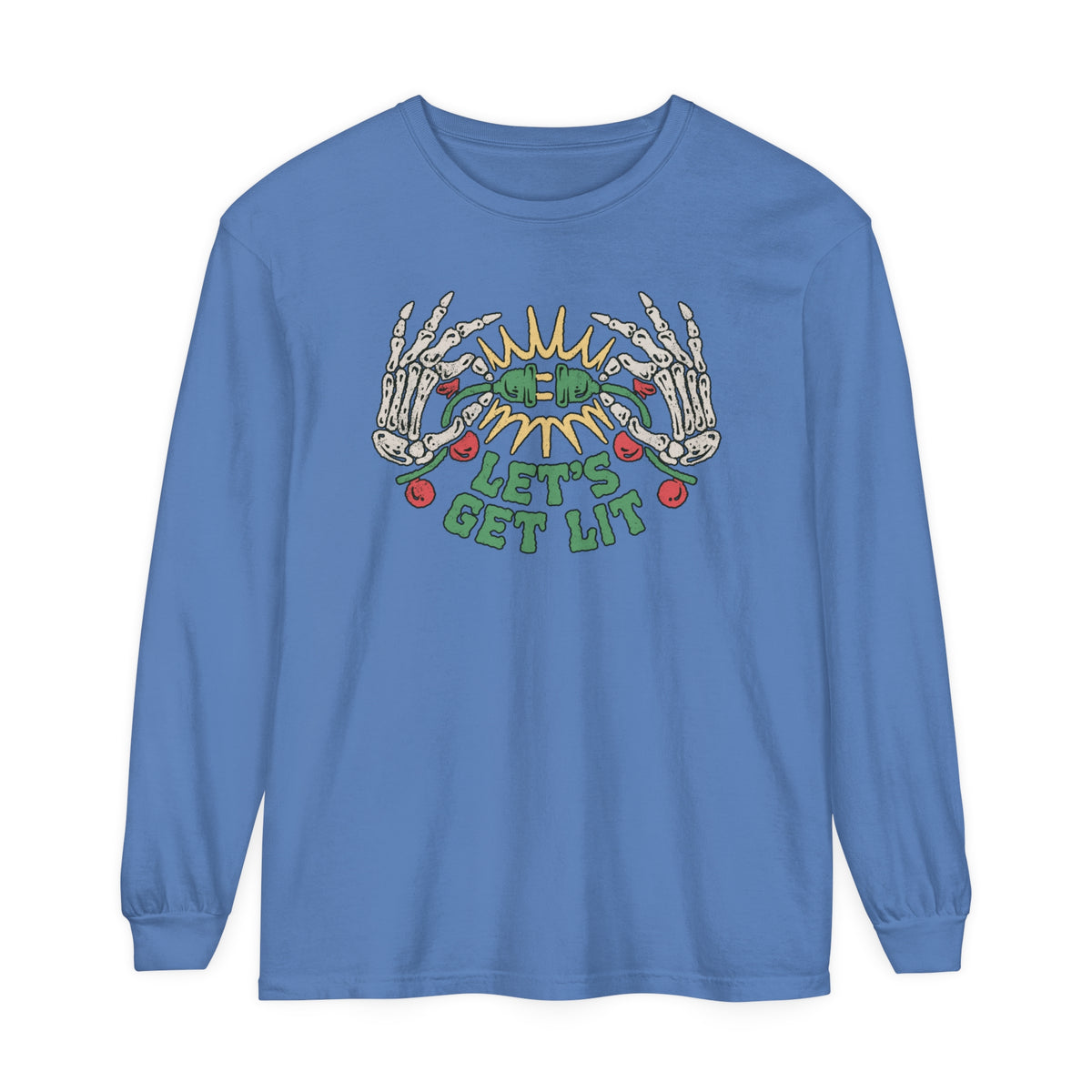 Let's Get Lit Comfort Colors Unisex Garment-dyed Long Sleeve T-Shirt