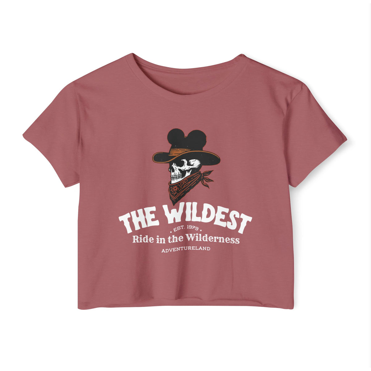 The Wildest Ride in the Wilderness Women's Festival Crop Top