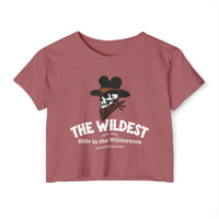 The Wildest Ride in the Wilderness Women's Festival Crop Top