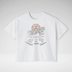 World Tour Comfort Colors Women's Boxy Tee