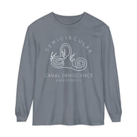 Semicircular Canal Dehiscence Comfort Colors Unisex Garment-dyed Long Sleeve T-Shirt