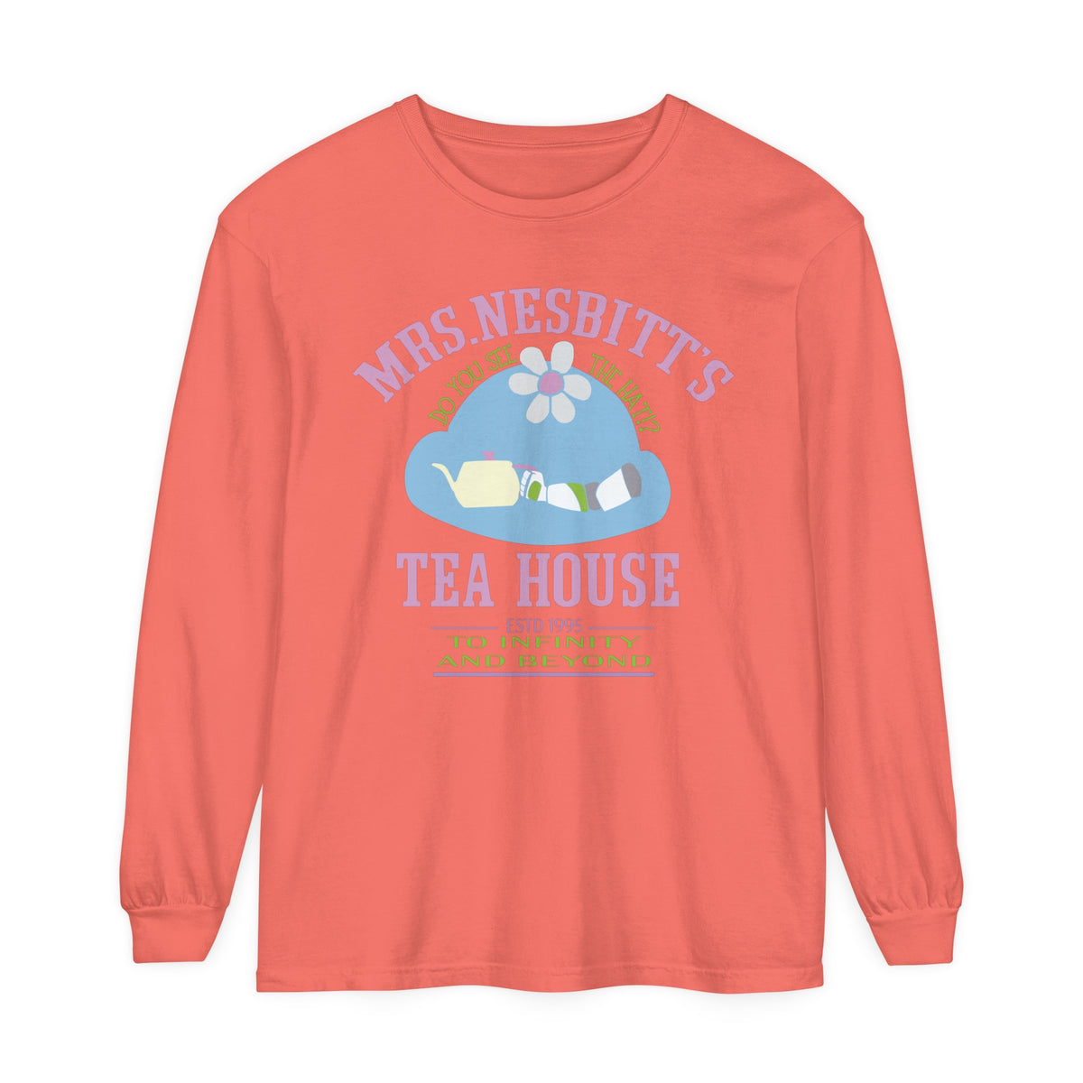 Mrs. Nesbitt’s Tea House Comfort Colors Unisex Garment-dyed Long Sleeve T-Shirt