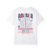 America Tour Comfort Colors Unisex Garment-Dyed T-shirt