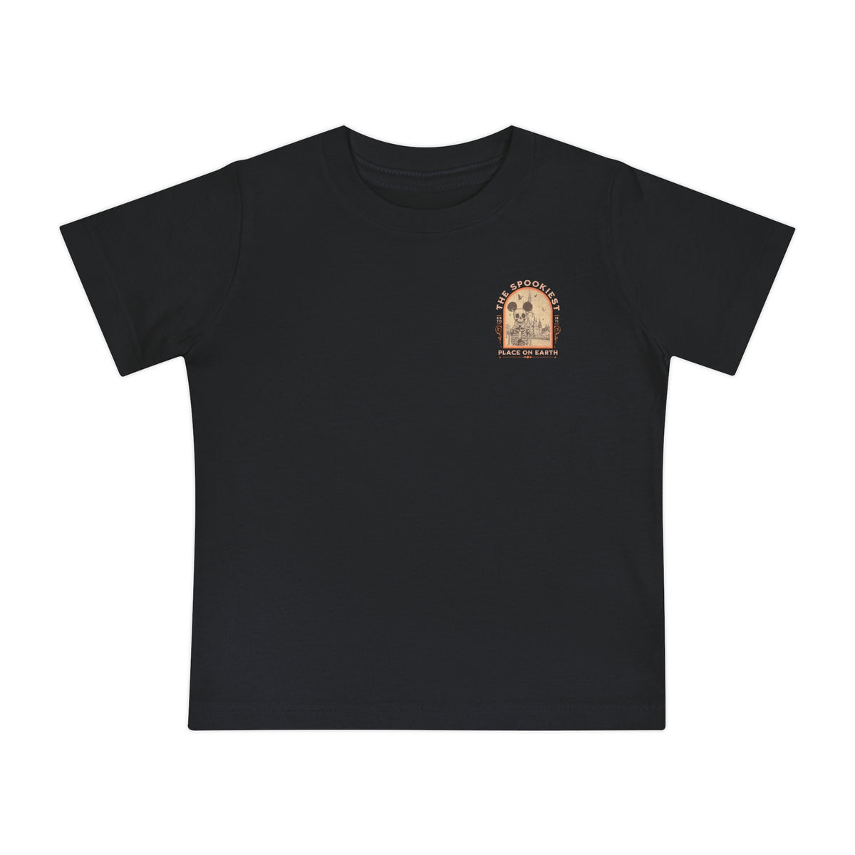 The Spookiest Place on Earth Bella Canvas Baby Short Sleeve T-Shirt
