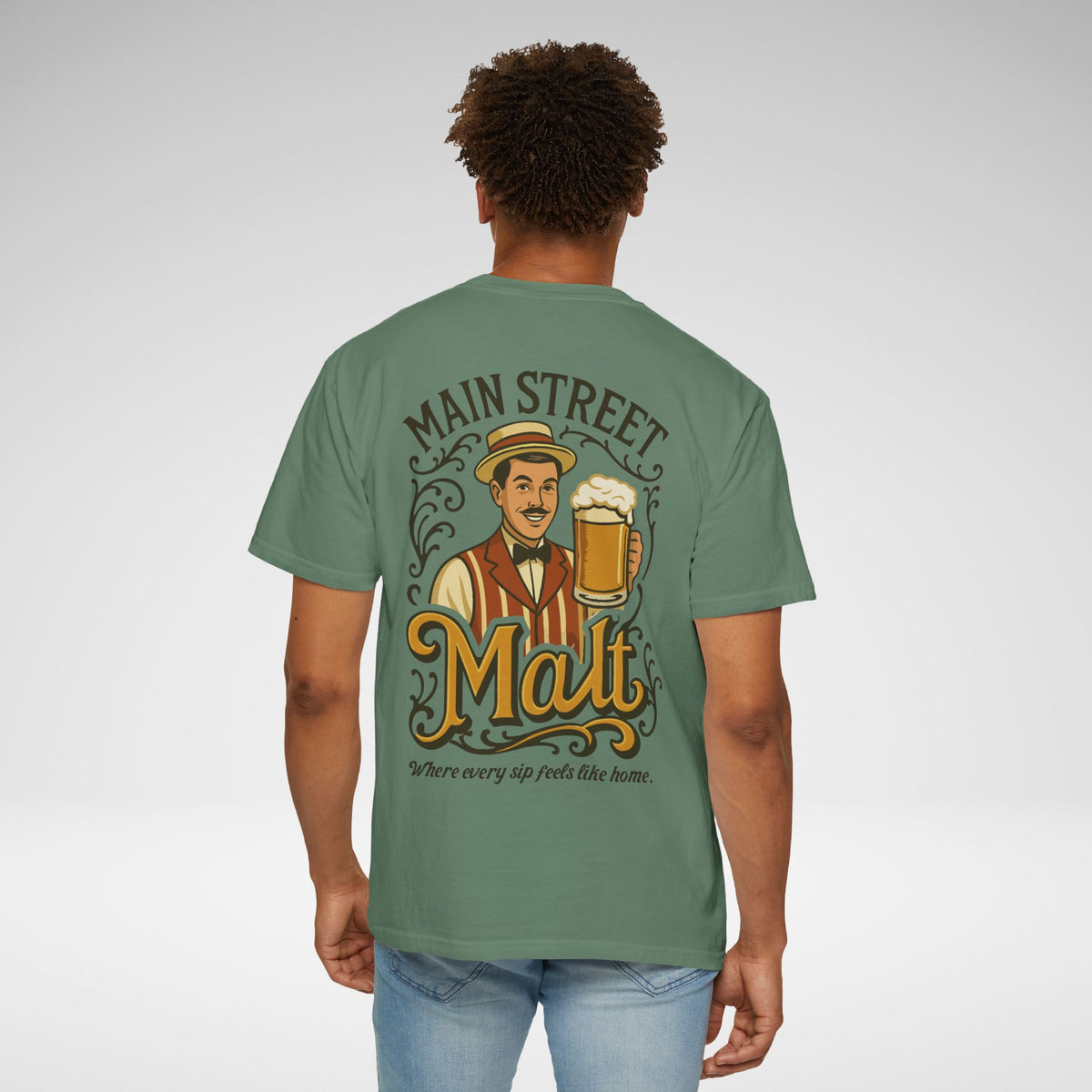 Main Street Malt Comfort Colors Unisex Garment-Dyed T-shirt