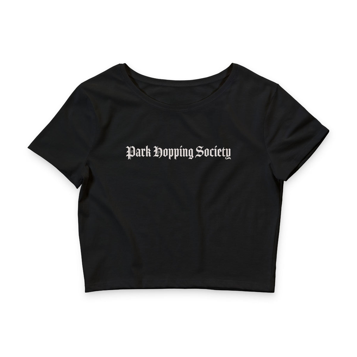 Park Hopping Society Crop Tee — Women's Disney Park Shirt