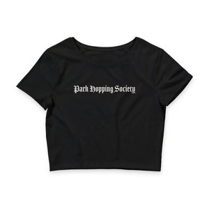 Park Hopping Society Crop Tee — Women's Disney Park Shirt