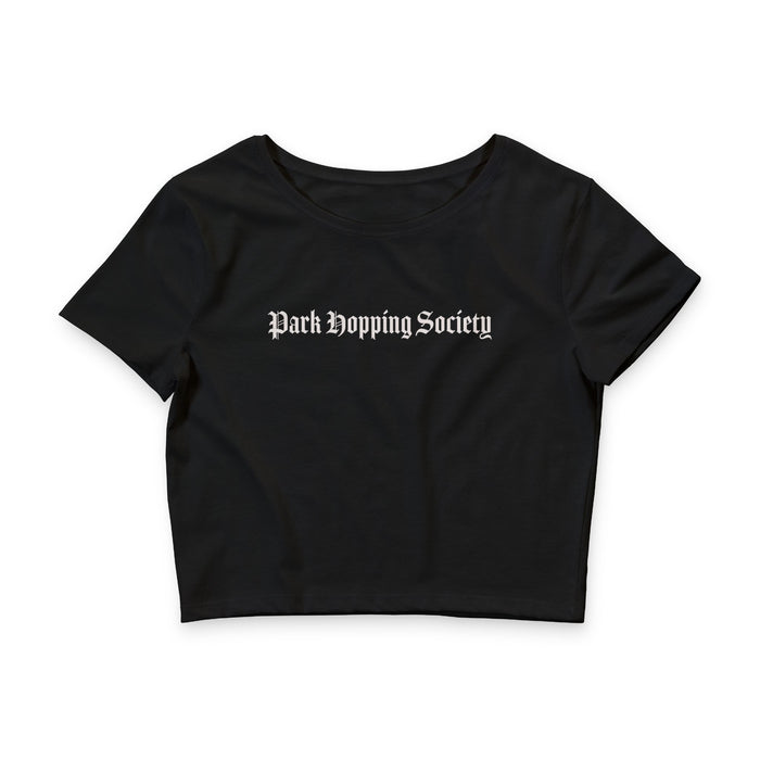 Park Hopping Society Crop Tee — Women's Disney Park Shirt