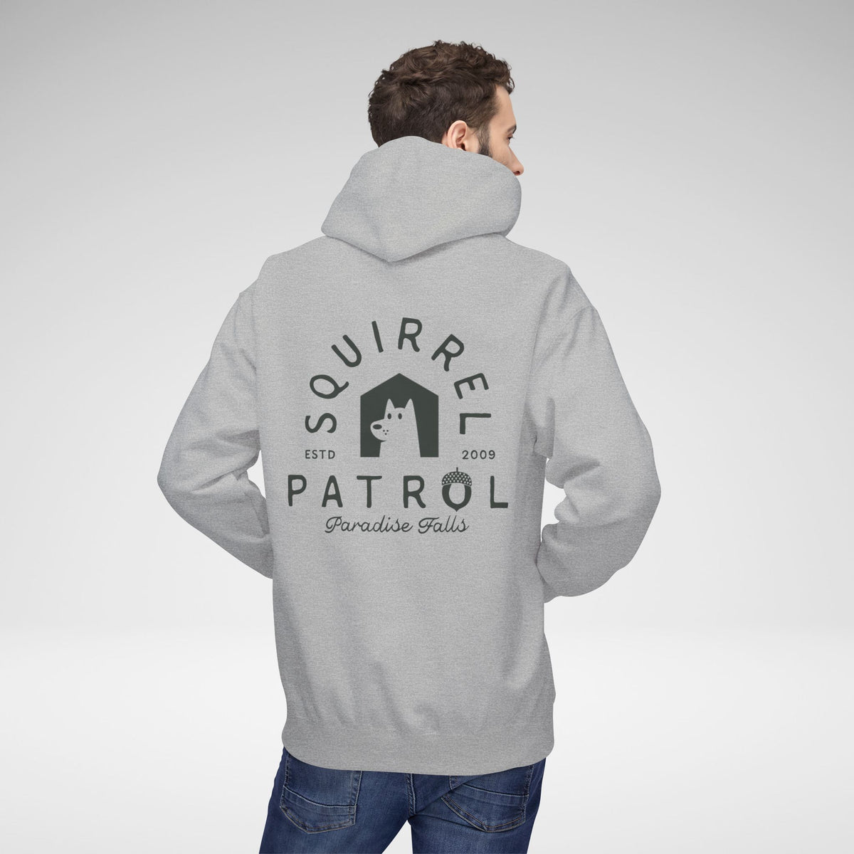 Squirrel Patrol Hoodie | Unisex Midweight Softstyle Fleece
