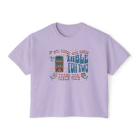 Table For Two Comfort Colors Women's Boxy Tee