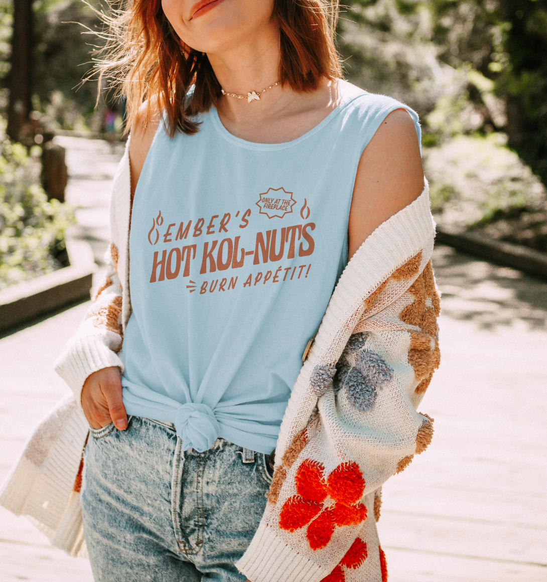 Ember's Hot Kol-Nuts Unisex Comfort Colors Garment-Dyed Tank Top