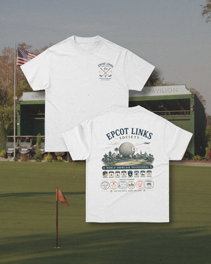 Epcot Links Tee — World Showcase Invitational Golf Graphic T-Shirt