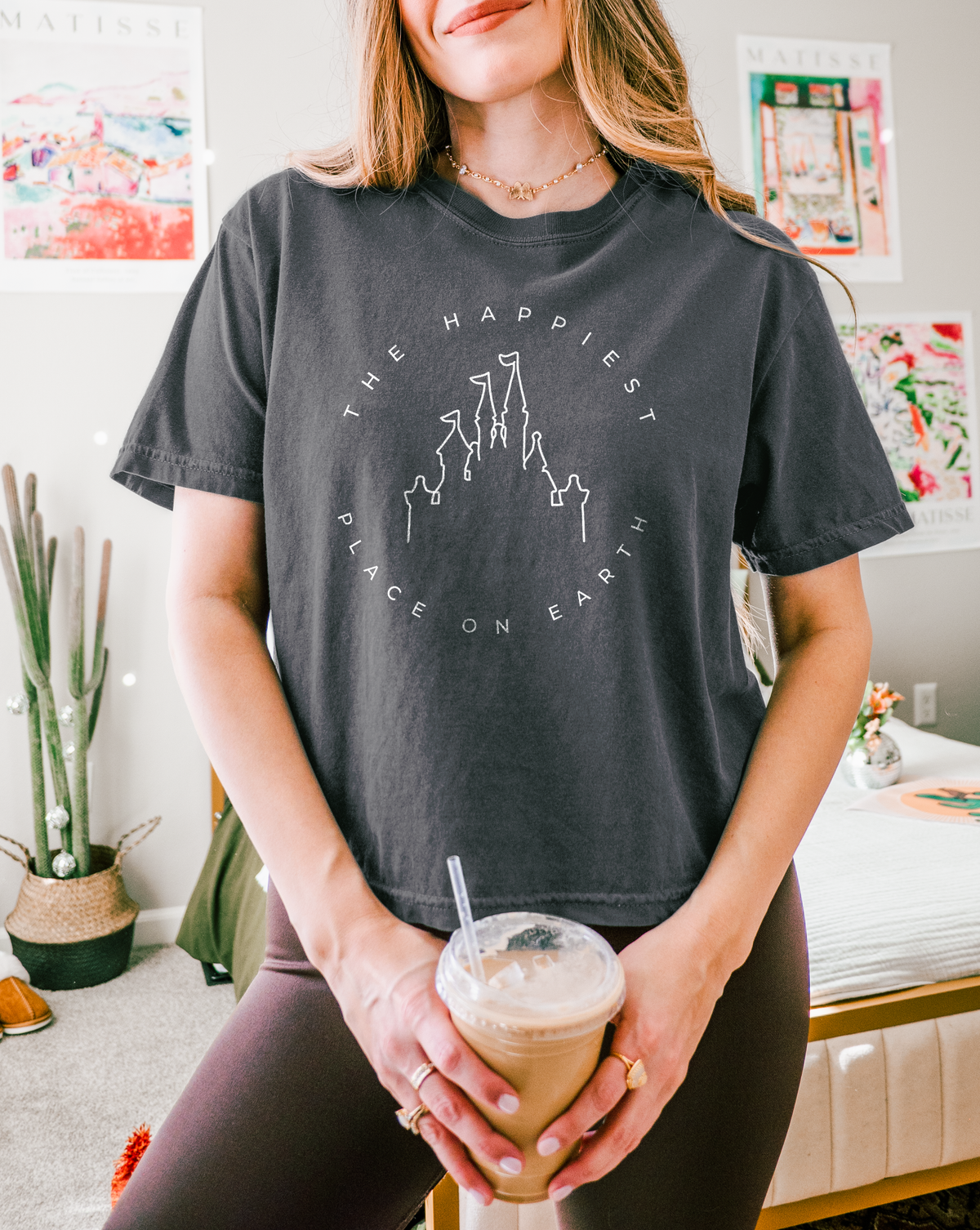 The Happiest Place On Earth Comfort Colors Women's Boxy Tee