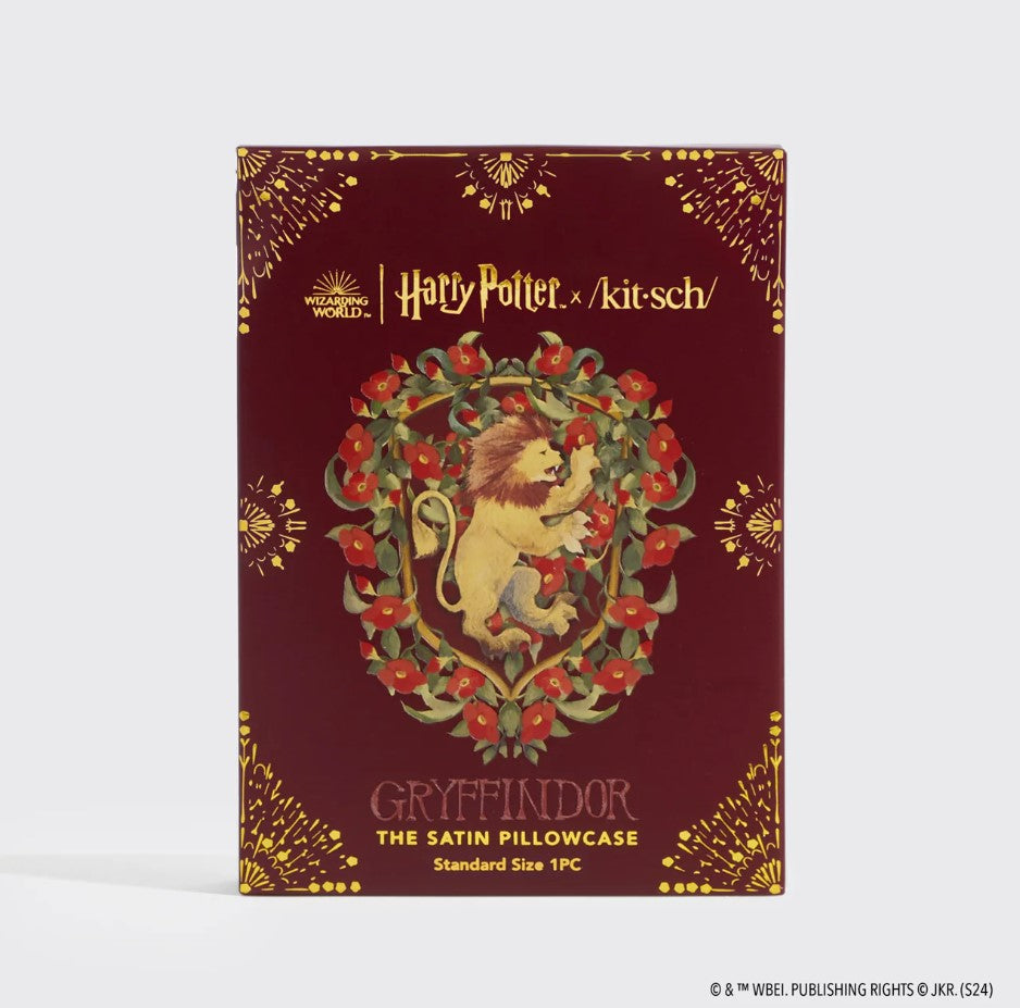 Harry Potter X Kitsch Satin Pillowcase Standard - Gryffindor