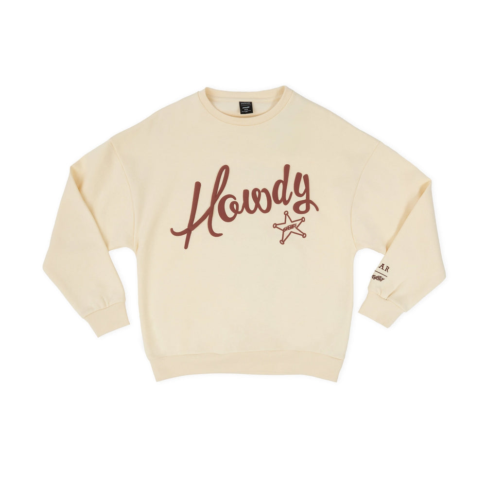 Toy Story Woody's Round Up Drop Sleeve Crewneck