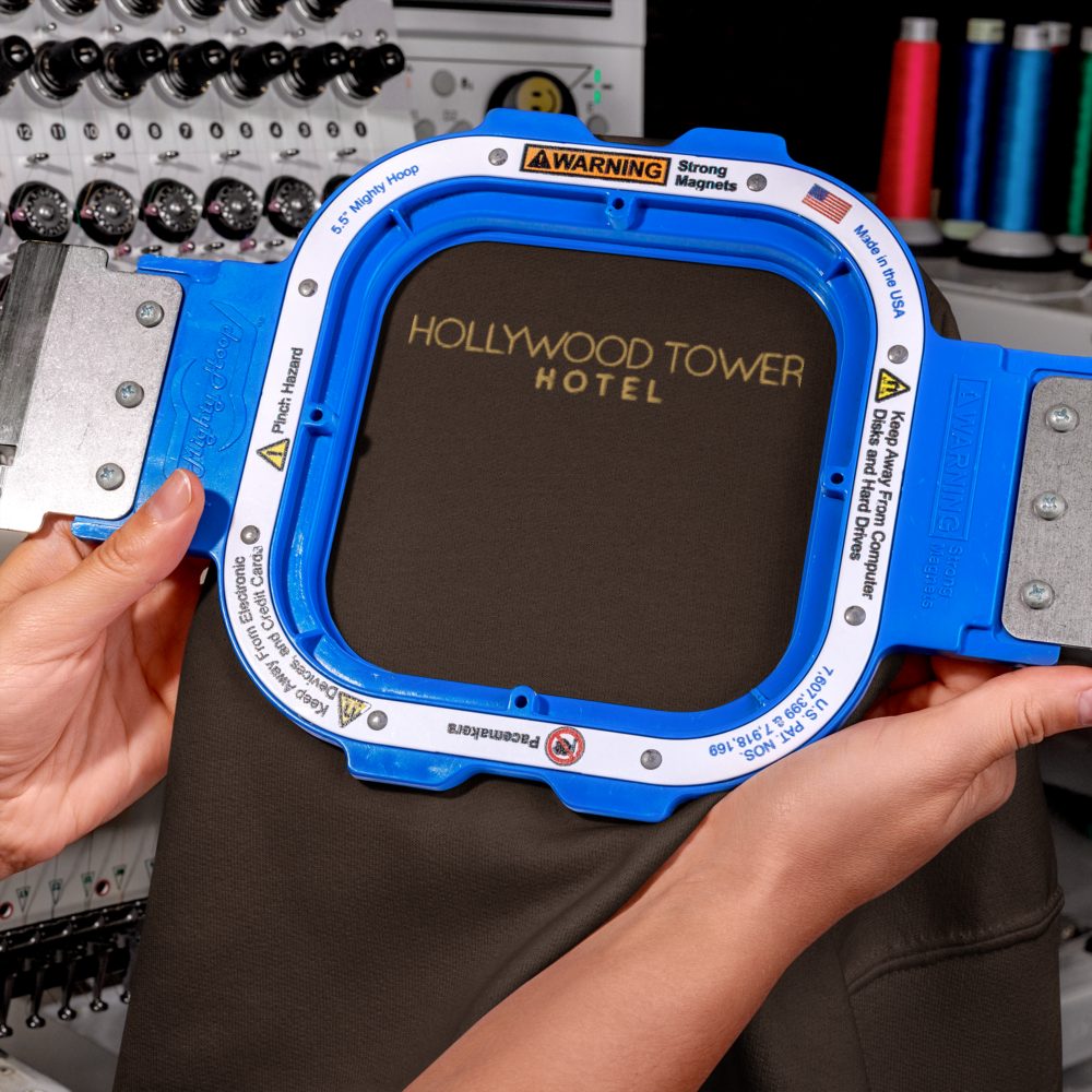 Embroidered Hollywood Tower Hotel Bellhop Gildan Unisex Heavy Blend™ Crewneck Sweatshirt